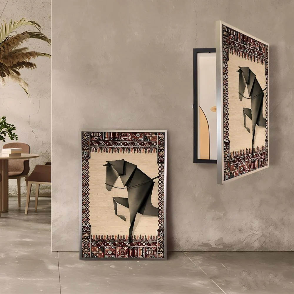 لوحة كانفس لتغطية طبلون الكهرباء بتصميم نجدي