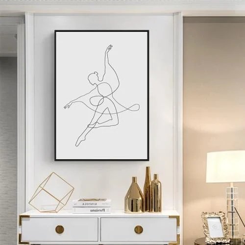 لوحة حصان أبيض فني