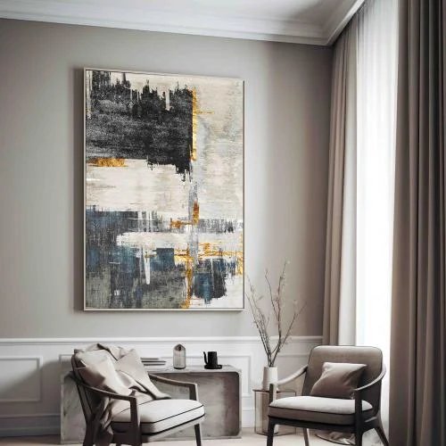 لوحة حصان أبيض فني